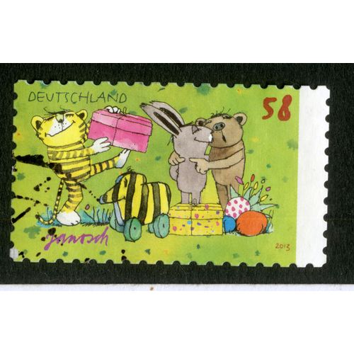Timbre Oblitéré Deutschland, Janosch, 2013, 58