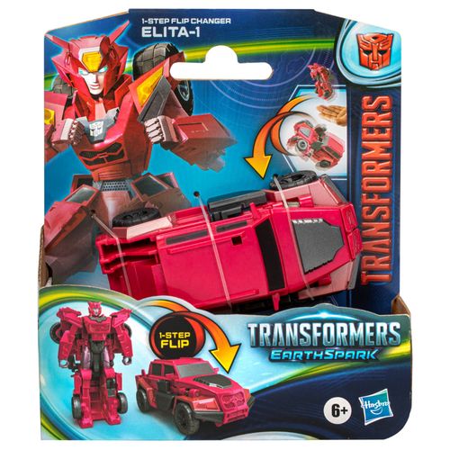 Hasbro Transformers Earthspark 1-Step Flip Changer Elita-1