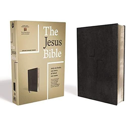 The Jesus Bible, Esv Edition, Leathersoft, Black