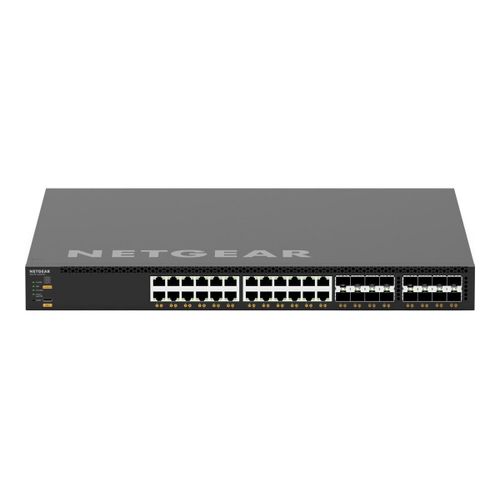 NETGEAR M4350-24X8F8V - Commutateur - C3 - Géré - 24 x 100/1000/2.5G/5G/10GBase-T (PoE++) + 8 x Ethernet 10 Go SFP+ + 8 x 25 Gigabits SFP28 - flux d'air de l'avant vers l'arrière - Montable sur...