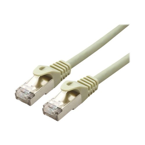 VALUE - Cordon de raccordement - RJ-45 (M) pour RJ-45 (M) - 30 m - SFTP, PiMF - CAT 6a - sans halogène, moulé, solide - gris