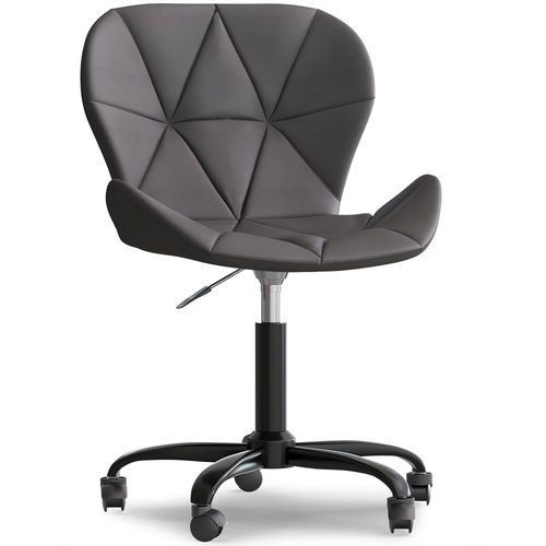 Chaise De Bureau Tapissée En Pu - Winka Structure Noire Gris