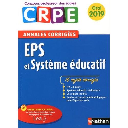 Eps Et Système Éducatif - Annales Corrigées Oral Crpe