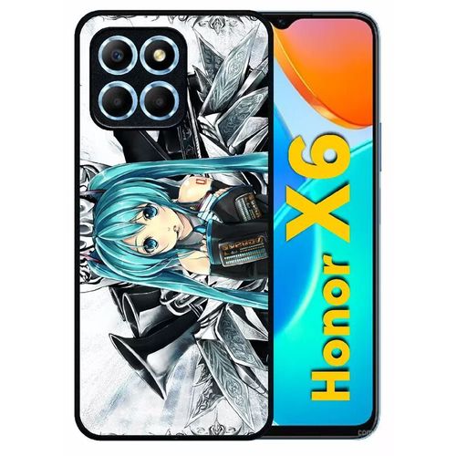 Coque Pour Honor X6 - Manga Fille - Silicone - Noir