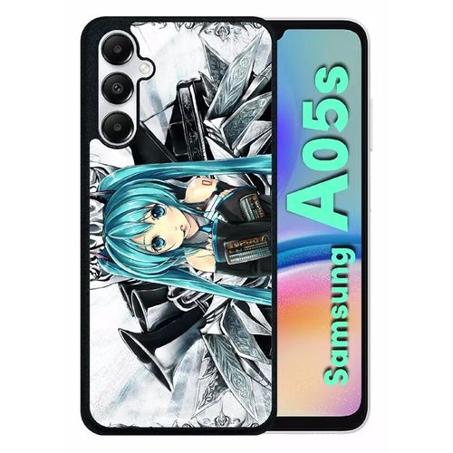 Coque Pour Galaxy A05s - Manga Fille - Silicone - Noir