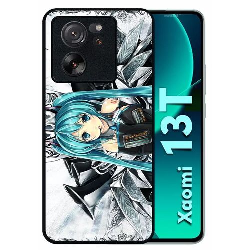 Coque Pour Xiaomi 13t - Manga Fille - Silicone - Noir
