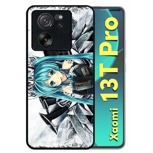 Coque Pour Xiaomi 13t Pro - Manga Fille - Silicone - Noir