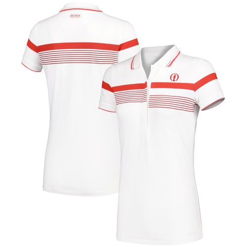 Polo The Open Boss Striped - Blanc/Rouge - Femme