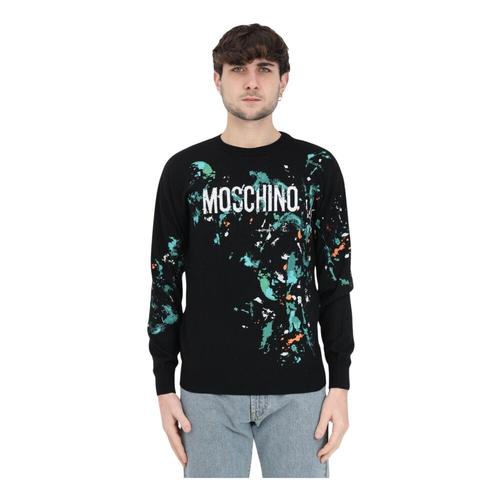 Moschino - Knitwear > Round-Neck Knitwear - Black