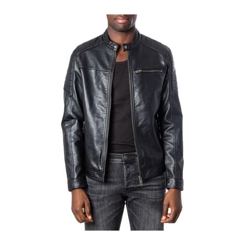 Jack & Jones - Jackets > Leather Jackets - Black