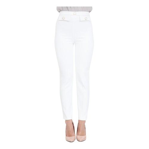 Elisabetta Franchi - Trousers > Slim-Fit Trousers - White