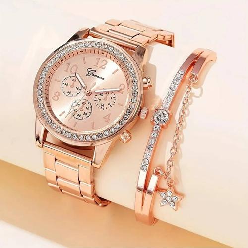 Montre Femme + Bracelet Saint Valentin