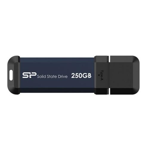 SILICON POWER MS60 - SSD - 250 Go - externe (portable) - USB 3.2 Gen 2 - bleu