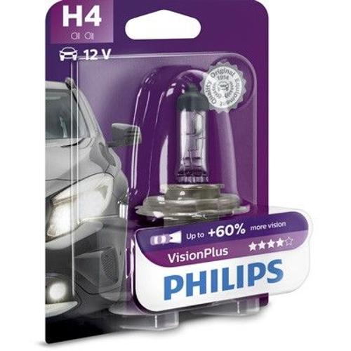 Ampoule Philips H4 12v Vision Plus, 60%