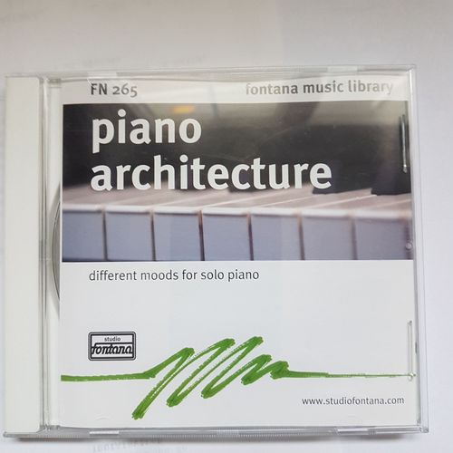 Piano Architecture Fn 265 " Fontana Music Library ( Different Moods For Solo Piano ) " Cd Album