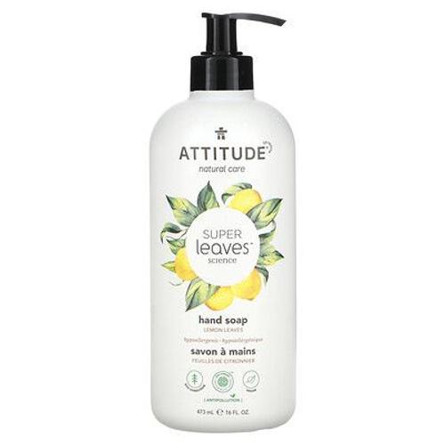 Attitude Super Leaves Science, Savon Pour Les Mains, Feuilles De Citron, 473 Ml 