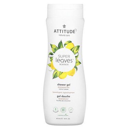 Attitude Super Leaves Science, Gel Douche, Régénérant, Feuilles De Citronnier, 473 Ml 