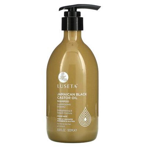 Luseta Beauty Shampooing À L'huile De Ricin Noire Jamaïcaine, Pour Cheveux Fins Et Secs, 500 Ml 