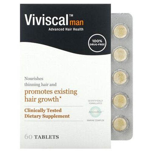 Viviscal Homme Santé Capillaire Avancée, 60 Comprimés 
