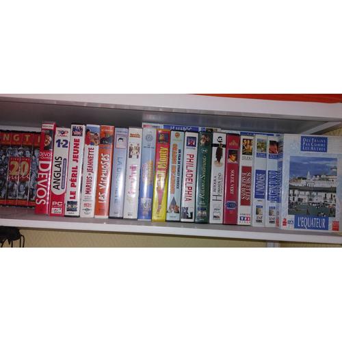 Lot D'une Cinquantaine De Vidéos Vhs (Liste Exhaustive Disponible Si Interesse) En Bon Etat; "Des Trains Pas Comme Les Autres" "Gazon Maudit" " Orange Mécanique "...