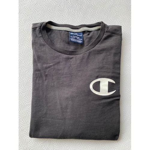 Lot De 2 Tee Shirts Manche Longues Champion Noir T-Shirt