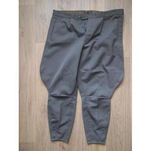 Pantalon Allemand Équipement Uniforme Militaire Post War, Tbe Taille 48 Cms