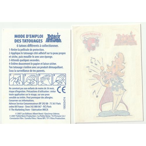 Astérix - Assurancetourix Tatouage Vache Qui Rit (Goscinny / Uderzo 2007)