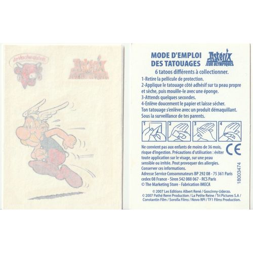 Astérix Tatouage Vache Qui Rit (Goscinny / Uderzo 2007)