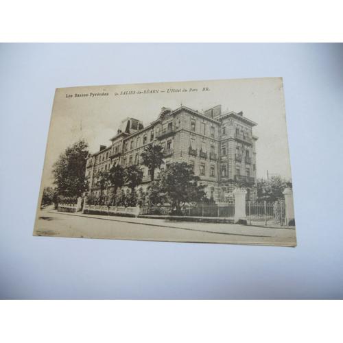 Dep 64 Pyrenees Atlantiques Carte Ancienne En N/Bl De 1946 Salies De Bearn L'hotel Du Parc Edit Bloc Freres // Be+