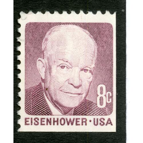 Timbre Non Oblitéré Usa, Eisenhower, 8 C