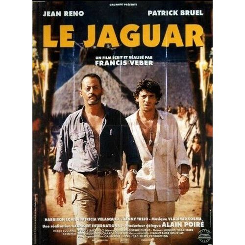 Le Jaguar - Affiche Originale De Cinéma - Format 120x160 Cm - Un Film De Francis Veber Avec Jean Reno, Patrick Bruel, Harrison Lowe - Année 1996 