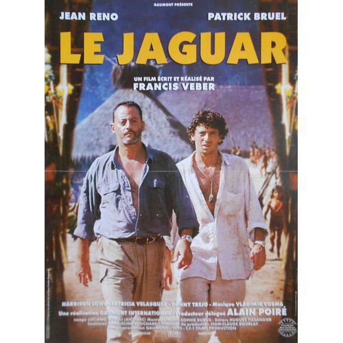 Le Jaguar - Affiche Originale De Cinéma - Format 40x60 Cm - Un Film De Francis Veber Avec Jean Reno, Patrick Bruel, Harrison Lowe - Année 1996