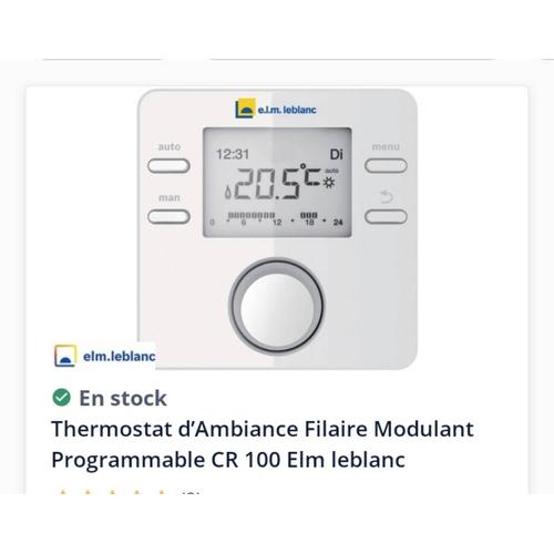 Thermostat chaudière ELM Leblanc