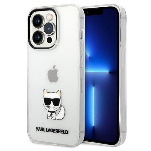 Karl Lagerfeld Coque Arrière Rigide Choupette Iphone 14 Pro Transparent