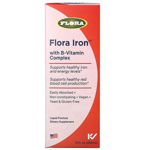 Flora Fer Avec Complexe De Vitamines B, 445 Ml 