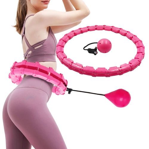 Hula Hoop Fitness Innovant Réglable Jusqu'à 24 N?uds À Assembler Avec Un Poids Pour Les Exercices Abdominaux