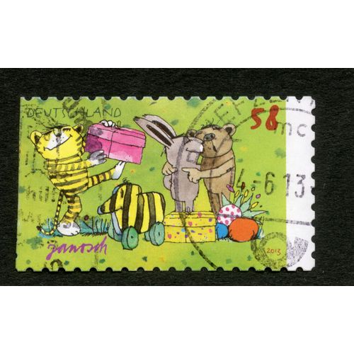 Timbre Oblitéré Deutschland, Janosch, 2013, 58