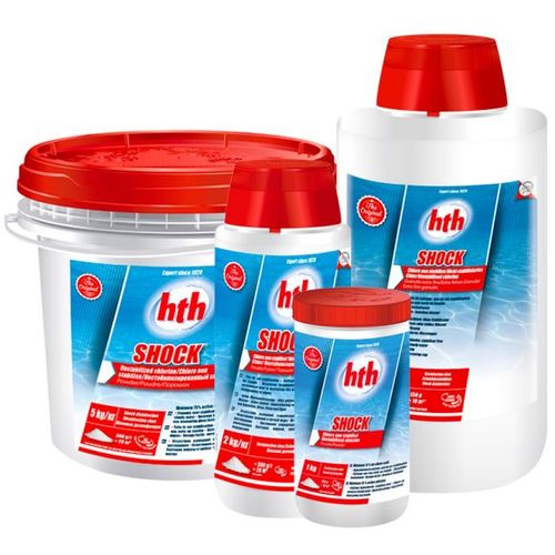 Hypochlorite de calcium - Chlore choc hth SHOCK poudre - 4 kg