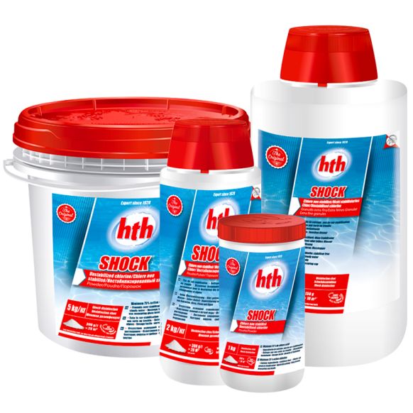 Hypochlorite de calcium - Chlore choc hth SHOCK poudre -