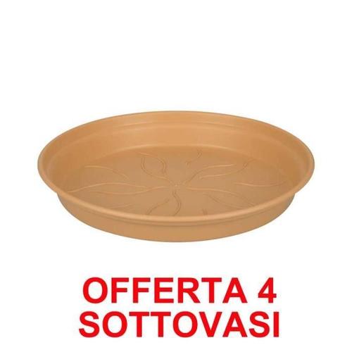 Offerta 4 Sottovaso Green Basics Growpot Saucer 34cm Mild Terra Elho