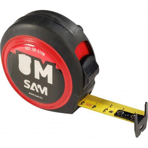 Mesure courte boîtier bi-matière 10mx25mm - SAM OUTILLAGE - UB-1025N