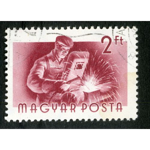 Timbre Oblitéré Magyar Posta, 2 Ft