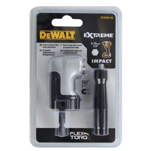 Tête de Renvoi d'angle DEWALT à choc ultra-compacte - L.65 mm - Hexagonal - DT20503-QZ