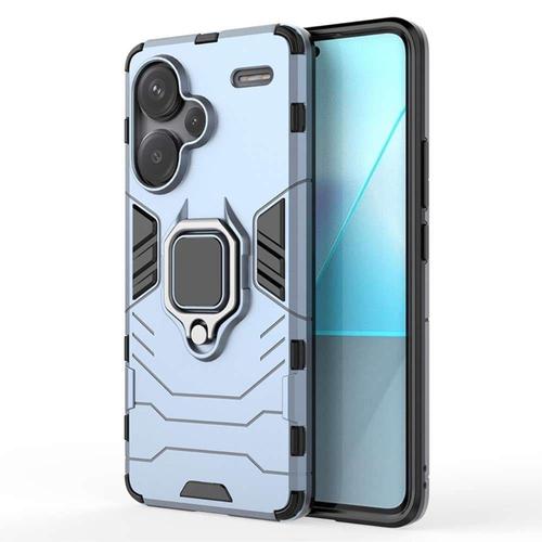 Coque Pour Xiaomi Redmi Note 13 Pro+ Plus 5g - Housse Etui Rigide Anti Choc + Verre Trempe - Bleu Fonce