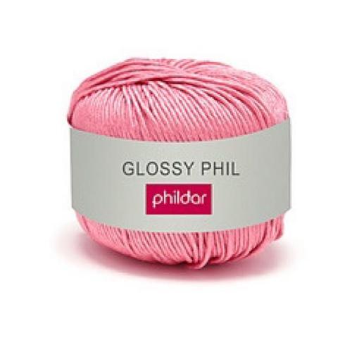 Phildar - Pelote De Laine Glossy Phil - Rose - 50g - 5/6