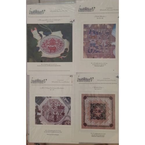 Lot De 4 Diagrammes À Broder