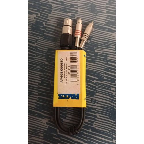 2X RCA - 1X XLR (0.6m)
