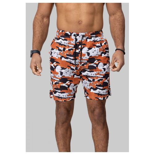 Short De Bain Orange Homme