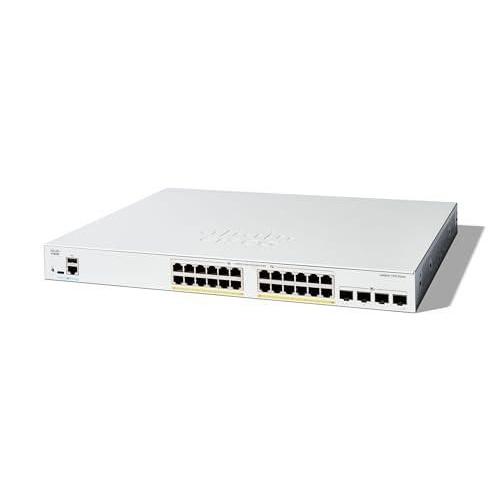 Cisco Catalyst 1300-24FP-4X - Commutateur - C3 - Géré - 24 x 10/100/1000 (PoE+) + 4 x 10 Gigabit SFP+ - Montable sur rack - PoE+ (375 W)