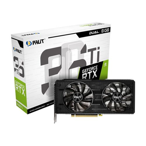 Palit GeForce RTX 3060 Ti Dual V1 8 Go GDDR6 (LHR)